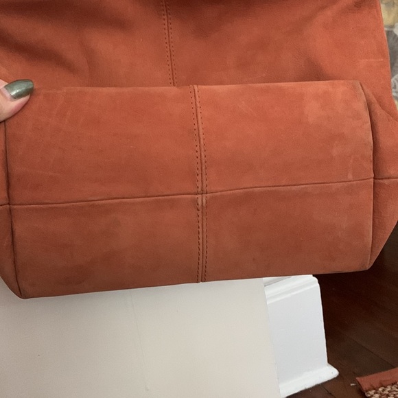HOBO International Pumpkin Suede Bucket Tote - Picture 11 of 11